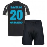 Maglia Calcio Bayer Leverkusen Alejandro Grimaldo #20 Terza Divisa Bambino 2024-25 Manica Corta (+ pantaloncini)